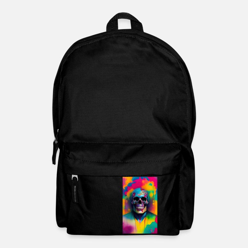 ARTWORK Couleur du crâne - Sac à dos - noir