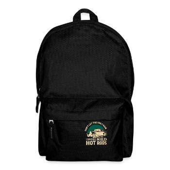 I Can Still Build Hot Rods Classic Retro Car - Backpack - black - Front