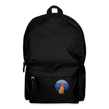 Vizsla Dog Retro Blue - Backpack - black - Front