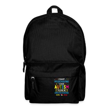 I'm not misbehhaving i have autism - Backpack - black - Front