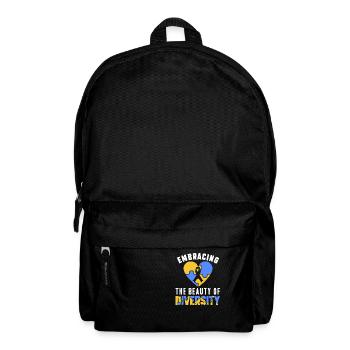 World Down Syndrome Day Diversity Autism Awareness - Backpack - black - Front