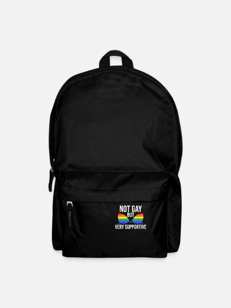 Nicht Schwul Lesbisch Lgbtq Stolz Monat Rechte - Rucksack - Schwarz