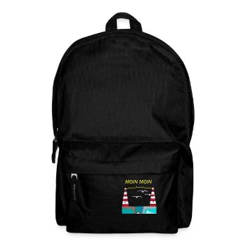 Nordsee Moin Leuchtturm - Rucksack - Schwarz - Vorne