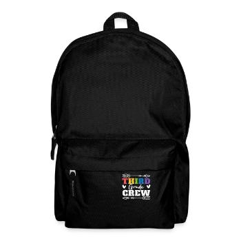 Crew of 3rd grade Teachers of third grade First - Backpack - black - Front