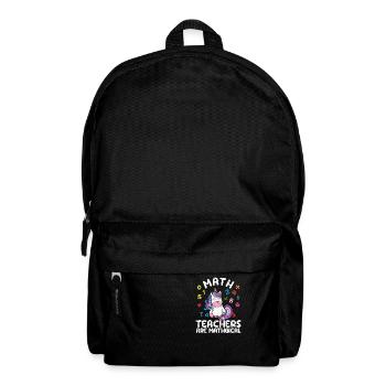 Les professeurs de mathématiques sont des professeurs de licorne drôles de mathématiques - Sac à dos - noir - Devant