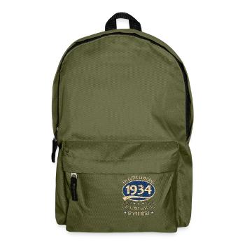 89. Geburtstag 1934 Guter Jahrgang - Rucksack - Olivgrün - Vorne