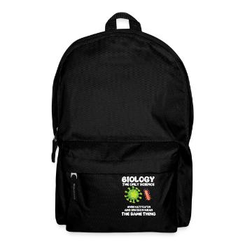 Biologie Lehrer Motiv Naturwissenschaft - Rucksack - Schwarz - Vorne