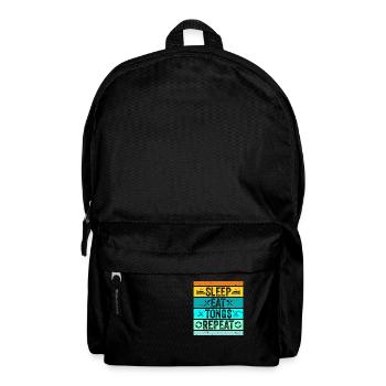 Sleep Eat Tongs Repeat Blacksmith Hammer Tool - Backpack - black - Front