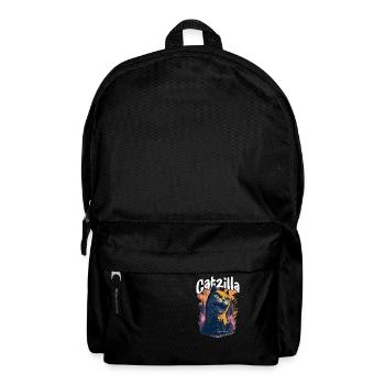 Catzilla Unleashed Funny Cartoon-Style Feline - Rucksack - Schwarz - Vorne