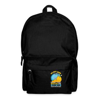 Bananenschnecke im Herzen - Rucksack - Schwarz - Vorne