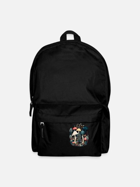 Cottagecore Mushroom Fungi Vintage - Rucksack - Schwarz