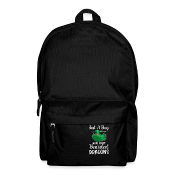 Juste un garçon qui aime l’amant lézard des dragons barbus - Sac à dos - noir - Devant