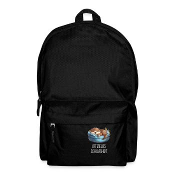 Offizielles Schlafshirt Otter Schlafanzug Seeotter - Rucksack - Schwarz - Vorne