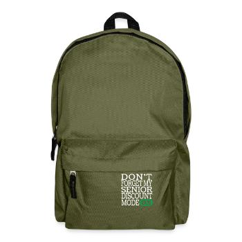 Rentner Rente Lustig - Rucksack - Olivgrün - Vorne
