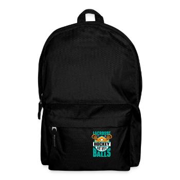Lacrosse It's Like Hockey But With Balls Team Play - Rucksack - Schwarz - Vorne