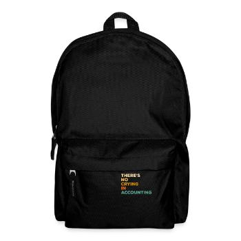 Il n’y a pas de pleurs chez Comptable comptable CPA - Sac à dos - noir - Devant