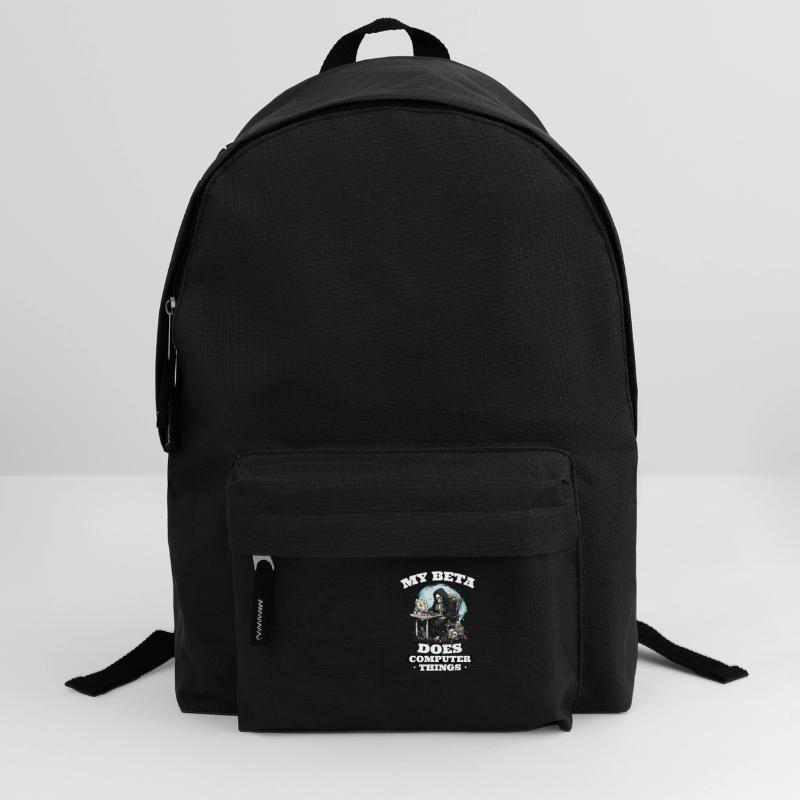 My beta makes computer things programmers Backpack