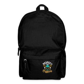 Respect The Crease Lacrosse Player Team Goalie - Rucksack - Schwarz - Vorne
