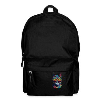 Vintage Vibes and Feline Flair Retro Cool Cat - Rucksack - Schwarz - Vorne