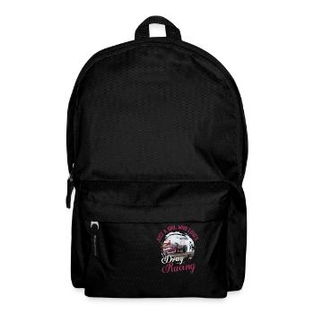 Just A Girl Who Loves Drag Racing Muscle Car Drive - Backpack - black - Front