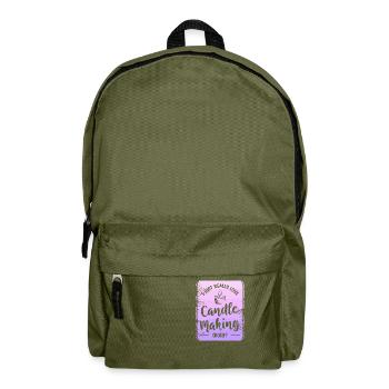 J’aime vraiment faire des bougies Okay Craft - Sac à dos - vert olive - Devant