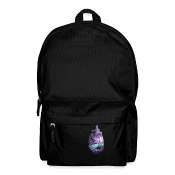 Sunken City Bottle Drawing - Backpack - black - Front