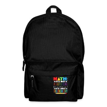 Professeur de mathématiques - Sac à dos - noir - Devant