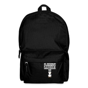Tiermotiv Pinguin - Rucksack - Schwarz - Vorne