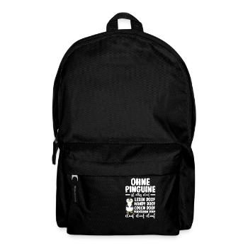 Tiermotiv Pinguin - Rucksack - Schwarz - Vorne