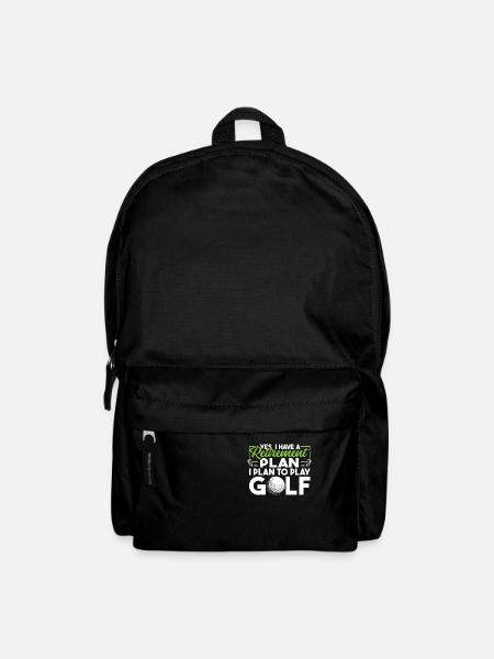 Rentner Rente Golf - Rucksack - Schwarz