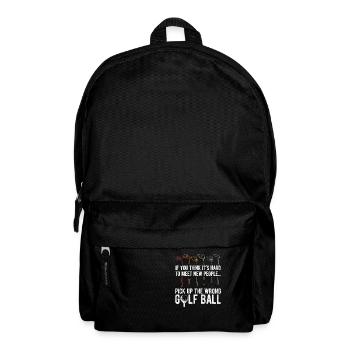 Golfplatz zum Golfen Golf - Rucksack - Schwarz - Vorne
