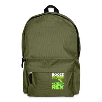 Boccesaurus Rex - Backpack - olive green - Front