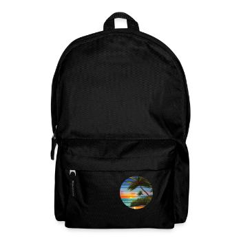 Summer Holiday Sun Palm Beach Palm Island - Backpack - black - Front