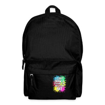 I Can't Draw A Straight Line But I Can Art - Backpack - black - Front