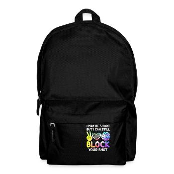 I Can Block Your Shot Beach Volleyball - Backpack - black - Front