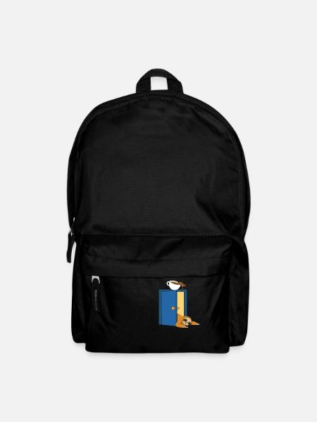 Faultier-Kaffee - Rucksack - Schwarz