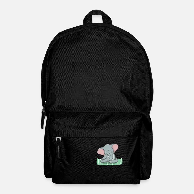 Yoga Elefant - Rucksack - Schwarz