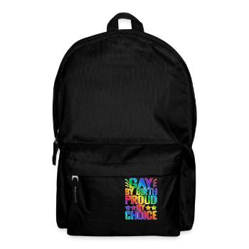 Gay By Birth Proud By Choice 2 - Rucksack - Schwarz - Vorne