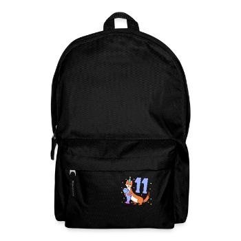 Avec belette - anniversaire des enfants 11 ans - Sac à dos - noir - Devant
