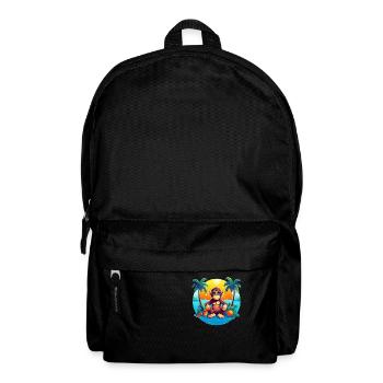 Beachside Monkey Adventure: un été frais et confortable - Sac à dos - noir - Devant