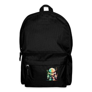 Retro-Roboter Niedliche Roboter-Ingenieur-Technologie - Rucksack - Schwarz - Vorne