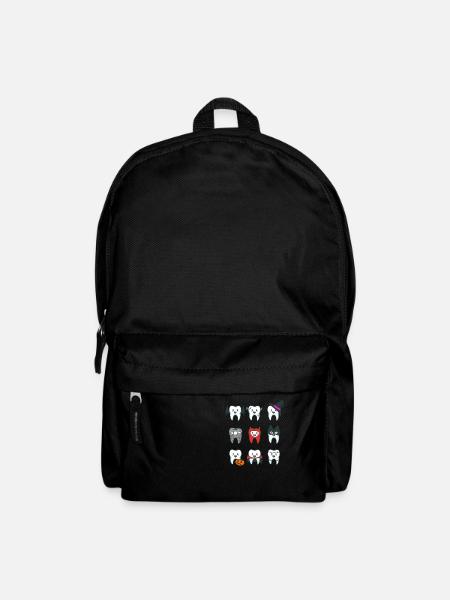Zahn Zähne Zahnarzt Zahnmedizinische Angestellte - Rucksack - Schwarz