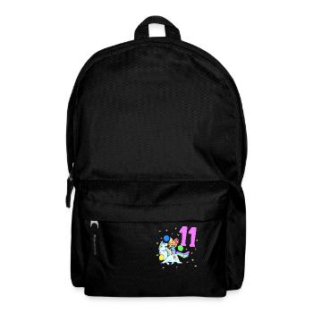 Avec licorne - Anniversaire de fille 11 ans - Sac à dos - noir - Devant