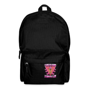 I love ice cream a waffle lot - Backpack - black - Front