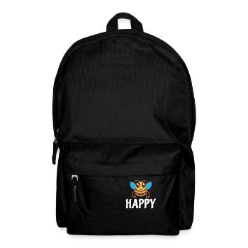 Bee Happy - Rucksack - Schwarz - Vorne
