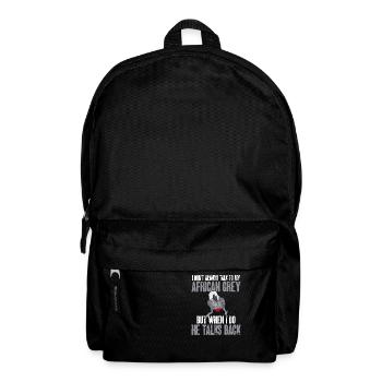 Graupapagei African Grey Parrot Papagei - Backpack - black - Front