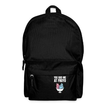 They had me at Froyo - Backpack - black - Front