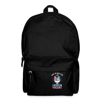 Life is better with frozen yogurt - Backpack - black - Front