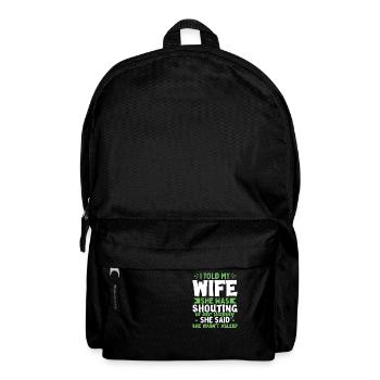 Lustige Papa-Witze Geschenk Vatertag - Rucksack - Schwarz - Vorne