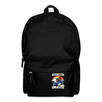 Ich Bin 1 Klasse Einschulung Schulanfang - Rucksack - Schwarz - Vorne